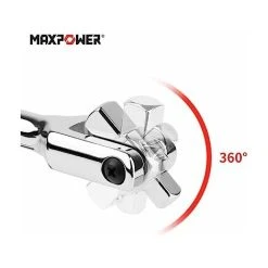 Max Power MAXPOWER 2 In 1 Breaker Bar Wheel Nut Spanner Flexible Handle With Dual-Drive With 1/2 And 3/8 Nut Sq. Drivers, (24/600mm) 10 Max Power MAXPOWER 2 In 1 Breaker Bar Wheel Nut Spanner Flexible Handle With Dual-Drive With 1/2 And 3/8 Nut Sq. Drivers, (24/600mm) -Bahco shop 100028406 4