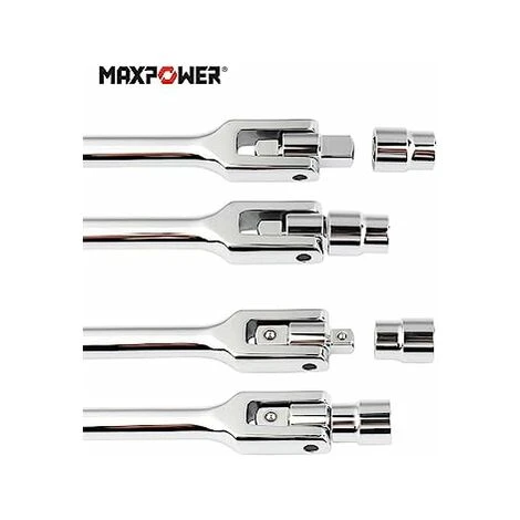 Max Power MAXPOWER 2 In 1 Breaker Bar Wheel Nut Spanner Flexible Handle With Dual-Drive With 1/2 And 3/8 Nut Sq. Drivers, (24/600mm) 7 Max Power MAXPOWER 2 In 1 Breaker Bar Wheel Nut Spanner Flexible Handle With Dual-Drive With 1/2 And 3/8 Nut Sq. Drivers, (24/600mm) - Image 5