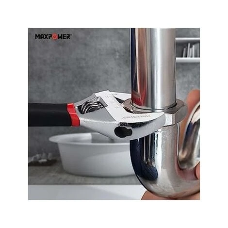 Max Power MAXPOWER Adjustable Spanner Set, 3PCs Adjustable Wrench Set, With Soft Grip (6/150mm, 8/200mm And 10/250mm) - Image 4