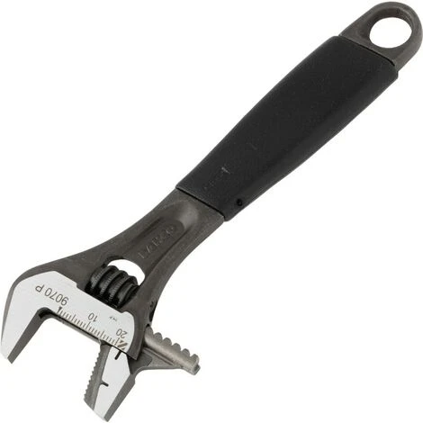 Bahco Adjustable Spanner, Steel, 6in./158mm Length, 21mm Jaw Capacity 3 Bahco Adjustable Spanner, Steel, 6in./158mm Length, 21mm Jaw Capacity