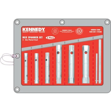 Kennedy Imperial Box Spanner Set, Double End, Steel, Set Of 6 3 Kennedy Imperial Box Spanner Set, Double End, Steel, Set Of 6