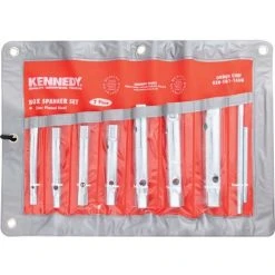 Kennedy Imperial Box Spanner Set, Double End, Steel, Set Of 6 7 Kennedy Imperial Box Spanner Set, Double End, Steel, Set Of 6 -Bahco shop 13835082 3