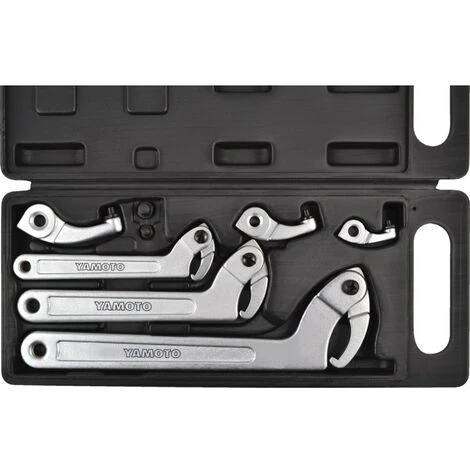 Yamoto Imperial Hook & Pin Spanner Set, 3/4 - 4 3/4in., Set Of 8 3 Yamoto Imperial Hook & Pin Spanner Set, 3/4 - 4 3/4in., Set Of 8