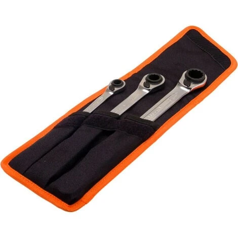 Bahco BAHS4RM3T S4RM Series Reversible Ratchet Spanner Set 3pcs - Image 2