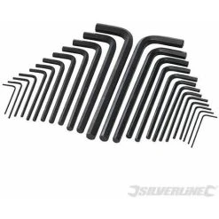 Silverline Hex Key Long Series Set 25pce -