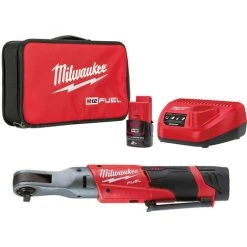 Milwaukee M12 FIR38-2 12V Fuel Sub Compact 3/8 Impact Ratchet With 1x 2.0Ah Battery