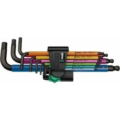 Wera 05073593001 950 SPKL/9 SM N Multicoloured Metric L-Keys, 9-Piece Set