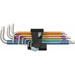 Wera 05022669001 3950 SPKL/9 Stainless Hex+ Key Set Multi Colour 1.5-10mm 9pc