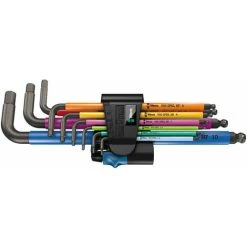 Wera 05022210001 950 SPKL/9 SM HF Multicolour L-Key Set Metric Holding Function