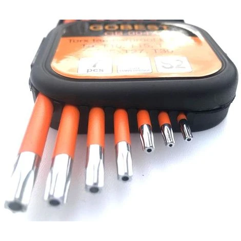 GOBEST Short Torx Tamperproof Security Allen Key Set T9-T30 S2 Steel (GB-0042) 6 GOBEST Short Torx Tamperproof Security Allen Key Set T9-T30 S2 Steel (GB-0042) - Image 4