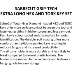 9pcs SabreCut Soft Grip Allen Key Set - SCHEX009S 7 9pcs SabreCut Soft Grip Allen Key Set - SCHEX009S -Bahco shop 23544425 3
