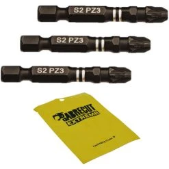 3pcs SabreCut 50mm PZ3 Impact Screwdriver Bits - SCPZ3503