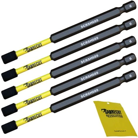 5pcs SabreCut 89mm H6 Impact Drill Driver Bits - SCRH6895