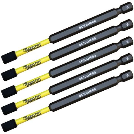 5pcs SabreCut 89mm H6 Impact Drill Driver Bits - SCRH6895 - Image 2