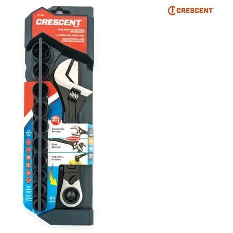 Crescent Pass Through Adjustable Wrench Spline Sockets CRECPTAW8 XMS21PTHRU11 - Image 3