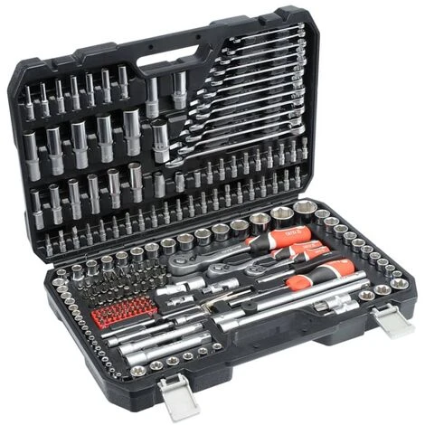 216 Piece Ratcheting Socket Spanner Set YT-38841 YATO 3 216 Piece Ratcheting Socket Spanner Set YT-38841 YATO