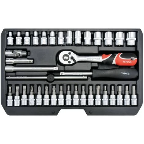 38 Piece Tool Set Metal Black YT-14471 YATO - Image 2