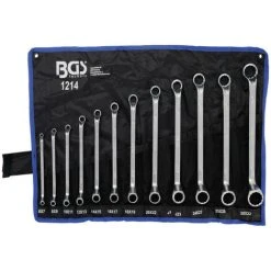 BGS TECHNIC Double Eye Wrench Set - 6x7 / 30x32 Mm - 12 Pcs - 1214
