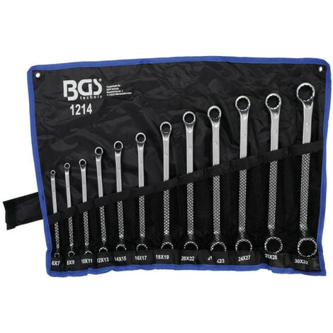 BGS TECHNIC Double Eye Wrench Set - 6x7 / 30x32 Mm - 12 Pcs - 1214 4 BGS TECHNIC Double Eye Wrench Set - 6x7 / 30x32 Mm - 12 Pcs - 1214 - Image 2