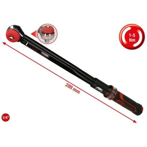 Torque Wrench KS TOOLS Ergotorque Precision Plus - 1/4 Inch - 220 Mm - 516.1402 4 Torque Wrench KS TOOLS Ergotorque Precision Plus - 1/4 Inch - 220 Mm - 516.1402 - Image 2