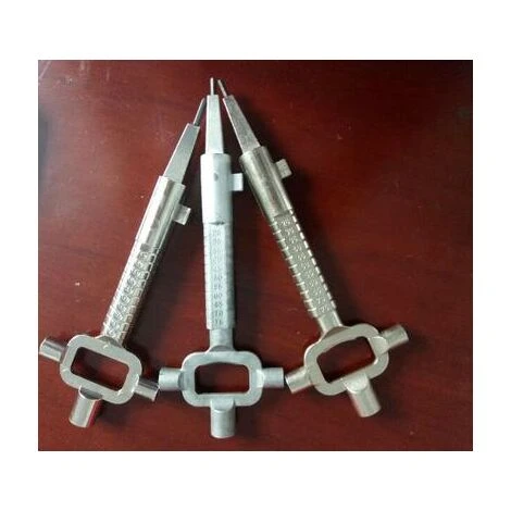 Architect's Wrench 6/7 / 8 Mm Square Wrench Allen Wrench With Multi-function Graduation Universal Construction Site Key In Solid Zinc Alloy For Opening Door Window Cabinet SOEKAVIA - Image 3