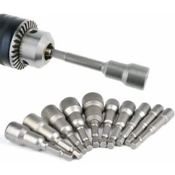 10Pcs Drill Hex Socket Socket Set Magnetic 1/4 Hex Socket Socket Adapter 6-15mm Socket Adapter Tool SOEKAVIA 9 10Pcs Drill Hex Socket Socket Set Magnetic 1/4 Hex Socket Socket Adapter 6-15mm Socket Adapter Tool SOEKAVIA -Bahco shop 36873565 3