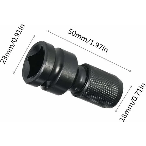 2-Pack 1/2 "Square To 1/4" Hex Socket Adapters, Quick Release Chuck Converter For Impact Ratchet Wrench And Screwdriver Bit Holder Socket SOEKAVIA 4 2-Pack 1/2 "Square To 1/4" Hex Socket Adapters, Quick Release Chuck Converter For Impact Ratchet Wrench And Screwdriver Bit Holder Socket SOEKAVIA - Image 2