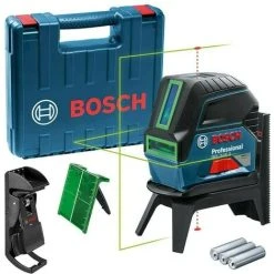 Bosch GCL215G Self Leveling Combi Cross Line Laser Level Green RM1 Bracket +Case