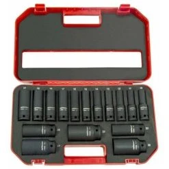 Jefferson 16 Piece 1/2 Deep Impact Socket Set