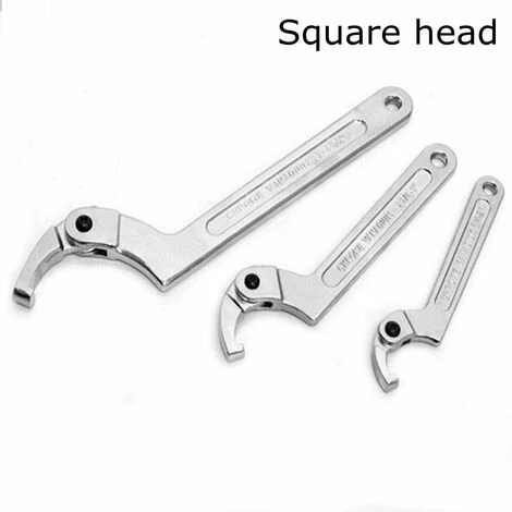Adjustable Hook Wrench Chrome Vanadium 19-51mm C-Wrench Tool - Square Head 1 SOEKAVIA - Image 4