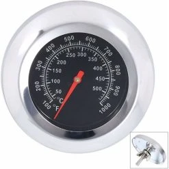 Stainless Steel Grill Grill Thermometer BBQ Tools BBQ Grill Thermometer Temp Gauge 50 To 500 ° C, 100 To 1000 ℉ (Type C 500 ° C) SOEKAVIA