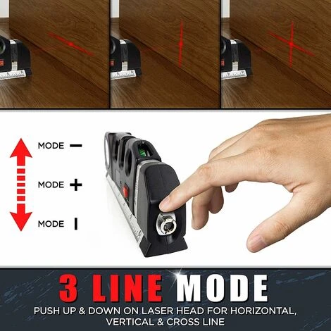 Laser Levels, Versatile Measuring Tool, Spirit Level, Laser Level, Tape Measure, Horizontal And Vertical Metric Ruler Self-leveling Retractable Horizon (battery Included) SOEKAVIA 5 Laser Levels, Versatile Measuring Tool, Spirit Level, Laser Level, Tape Measure, Horizontal And Vertical Metric Ruler Self-leveling Retractable Horizon (battery Included) SOEKAVIA - Image 3