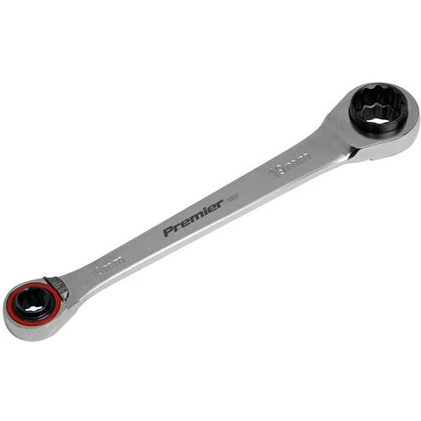 Sealey AK63948 Ratchet Ring Spanner 4-in-1 Reversible Metric Platinum Series