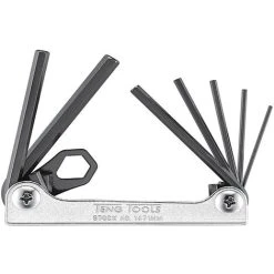 Teng Tools 1471MM 1.5mm - 6mm Folding Hex Key Set 7pcs