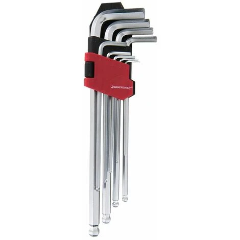 Silverline Hex Key Ball End Expert Set 9pce - 1.5 - 10mm - Image 2