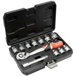 12 Piece Ratcheting Socket Spanner Set YT-38671 YATO
