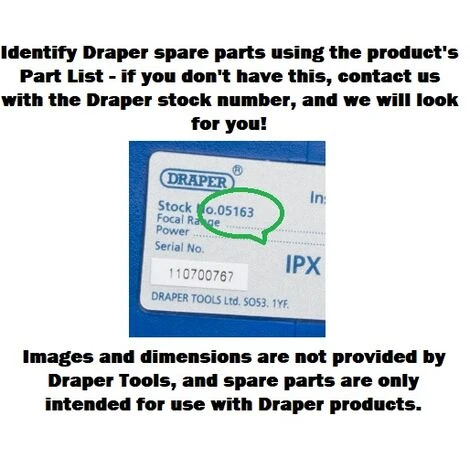 DRAPER Spare Part 35412 - RUBBER WASHERS 4 DRAPER Spare Part 35412 - RUBBER WASHERS - Image 2
