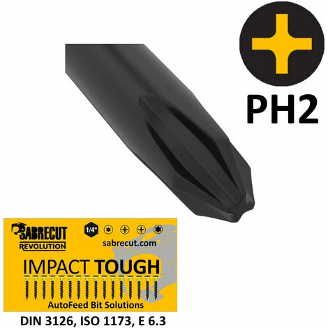 3pcs SabreCut 130mm PH2 Autofeed Bits For Makita DFS250 & DFS452 - AFSC130MPH23 - Image 3