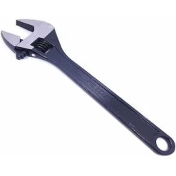 DAY PLUS 18-Inch Adjustable Spanner Large Steel Wide Mouth Pipe Wrench Jaw 52MM Professional Hand Tool