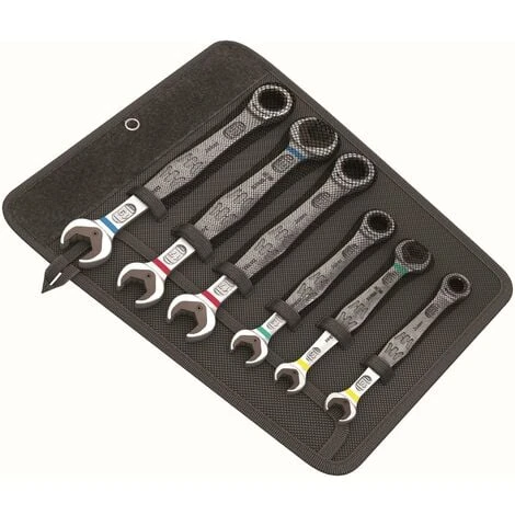 Wera Joker Combination Double Open-Ended Wrench 6 Piece Set 3 Wera Joker Combination Double Open-Ended Wrench 6 Piece Set