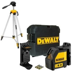 DE WALT Dewalt DW088K Self Levelling Cross Line Laser Level And DE0881T Laser Tripod Set