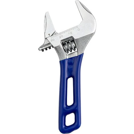 MUFF Large Open End Adjustable Wrench With Short Handle, Multifunctional Wrench For Repair 30cm