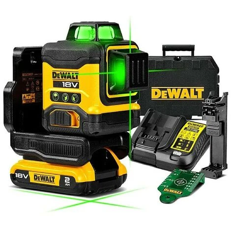 DeWalt DCLE34031D1 18V XR Compact Green Laser 3 X 360 Degree - 2.0Ah Battery 3 DeWalt DCLE34031D1 18V XR Compact Green Laser 3 X 360 Degree - 2.0Ah Battery