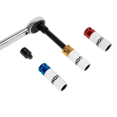 VONROC Torque Wrench ½” - 470mm – 28-210Nm - Incl. Socket Set - 3 Pcs, Extension Bar And Reducer - Image 4