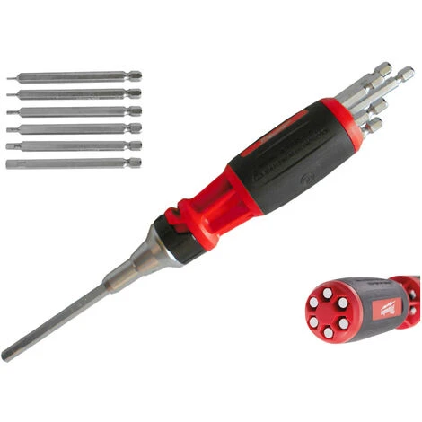 Milwaukee 4932471599 9 In 1 Ratchet Multi-Bit Screwdriver - Hex 4 Milwaukee 4932471599 9 In 1 Ratchet Multi-Bit Screwdriver - Hex - Image 2