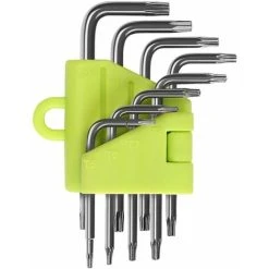 OSQI Offset Torx Wrenches, 8 Piece Torx Allen Wrench Kit, Star Screwdriver T5 T6 T7 T8 T9 T10 T15 T20, Wrench Sets Hand Tools Torx Hex Wrenches