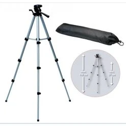 BUYAPARCEL Laser Level 1/4 Thread Tripod Telescopic 37cm To 110cm -Fits Makita Dewalt Imex