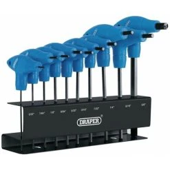 Draper 33871 Imperial T-Handle Hex Key Set (10 Piece)