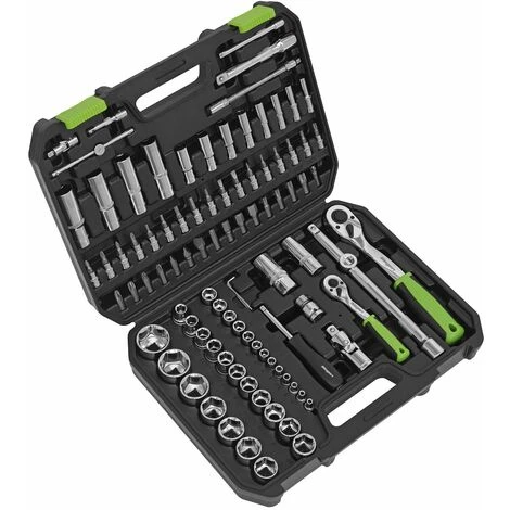 Sealey Socket Set 94pc 1/4 & 1/2Sq Drive WallDrive® Metric S01210