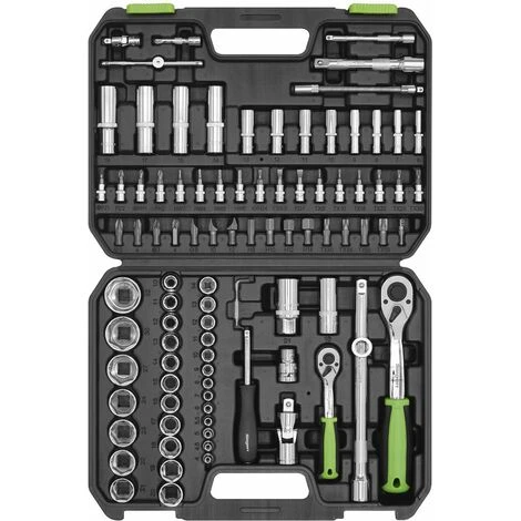 Sealey Socket Set 94pc 1/4 & 1/2Sq Drive WallDrive® Metric S01210 - Image 3